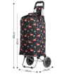 Obrázek z Nákupní taška na kolečkách HOPPA ST-375 - flamingo - 48 L 