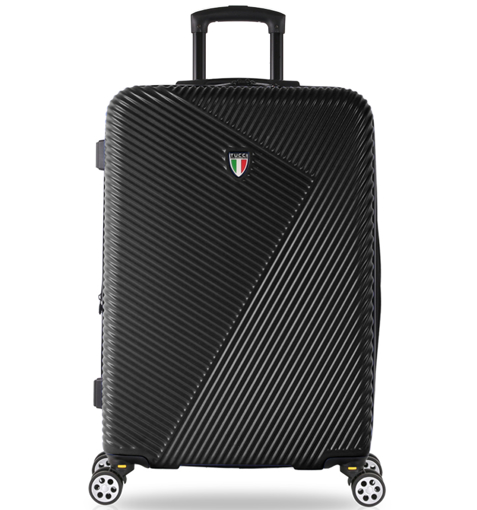 Obrázek z Cestovní kufr TUCCI T-0118/3-L ABS - černá - 122 L + 35% EXPANDER 