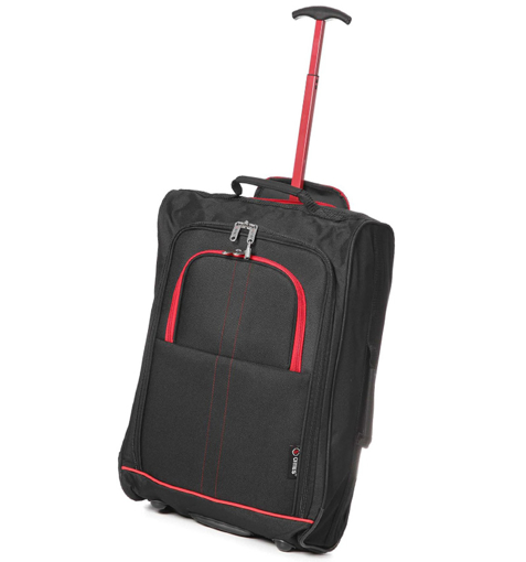 Obrázek z Kabinové zavazadlo CITIES T-830/1-55 - černá/červená - 36 L 