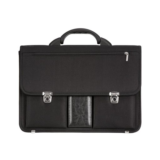 Obrázek z Aktovka REAbags 8001/2-T - černá / nikl - 19 L 