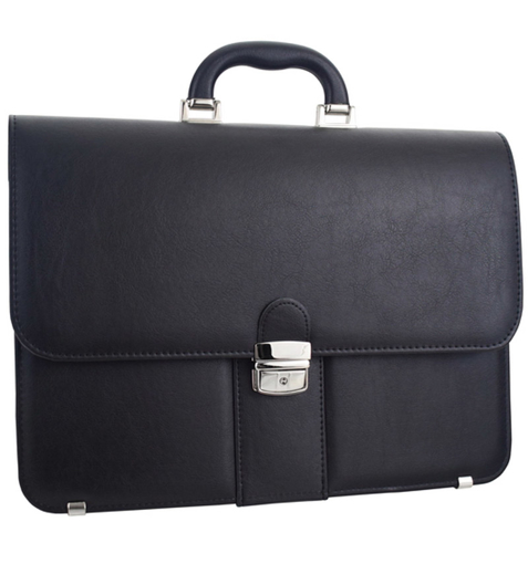 Obrázek z Aktovka REAbags 9003-TR - černá/nikl - 12 L 