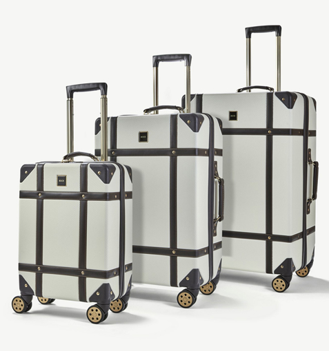 Obrázek z Sada cestovních kufrů ROCK TR-0193/3 ABS - krémová - 94 L / 60 L / 34 L 