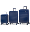 Obrázek z Sada cestovních kufrů ROCK TR-0214/3 ABS - tmavě modrá - 93 L / 60 L + 10% EXPANDER / 42 L + 13% EXPANDER 