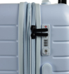 Obrázek z Sada cestovních kufrů ROCK TR-0214/3 ABS - světle modrá - 93 L / 60 L + 10% EXPANDER / 42 L + 13% EXPANDER 