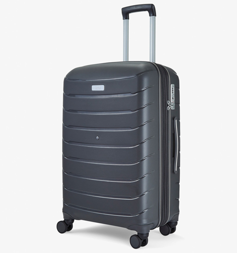 Obrázek z Cestovní kufr ROCK TR-0241/3-M PP - charcoal - 59 L + 15% EXPANDER 