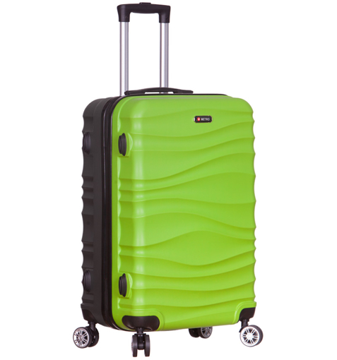 Obrázek z Cestovní kufr METRO LLTC1/3-M ABS - zelená/šedá - 57 L 