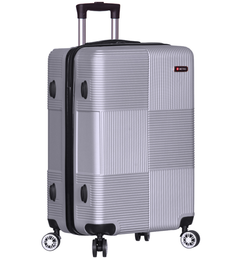 Obrázek z Cestovní kufr METRO LLTC3/3-L ABS - stříbrná - 99 L 