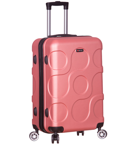 Obrázek z Cestovní kufr METRO LLTC4/3-M ABS - růžová - 54 L 