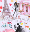 Obrázek z Kabinové zavazadlo TUCCI T-0163/3-S Paris Love - 33 L 