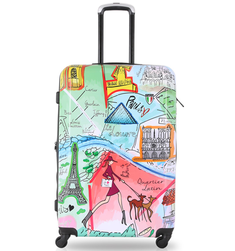 Obrázek z Cestovní kufr TUCCI T-0168/3-M J’aime Paris - 57 L + 35% EXPANDER 