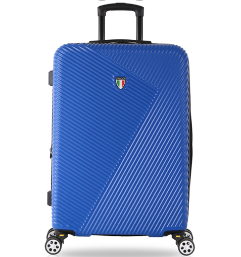 Obrázek z Cestovní kufr TUCCI T-0118/3-L ABS - modrá - 122 L + 35% EXPANDER 