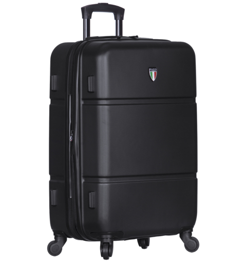 Obrázek z Cestovní kufr TUCCI T-0117/3-L ABS - černá - 94 L + 35% EXPANDER 