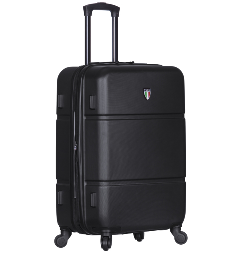 Obrázek z Cestovní kufr TUCCI T-0117/3-M ABS - černá - 63 L + 35% EXPANDER 