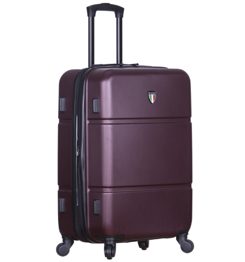 Obrázek z Cestovní kufr TUCCI T-0117/3-M ABS - vínová - 63 L + 35% EXPANDER 