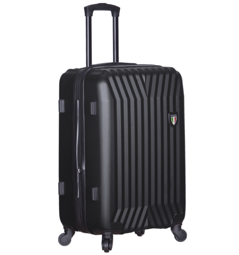 Obrázek z Cestovní kufr TUCCI T-0115/3-M ABS - černá - 63 L + 35% EXPANDER 