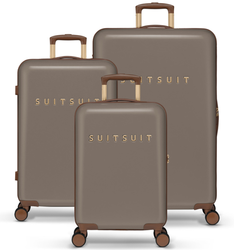 Obrázek z Sada cestovních kufrů SUITSUIT TR-7201/3 Fab Seventies Taupe - 91 L / 60 L / 32 L 