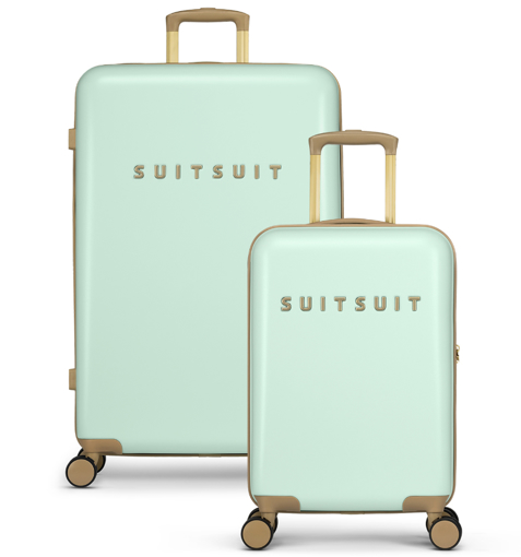Obrázek z Sada cestovních kufrů SUITSUIT TR-6502/2 Fusion Misty Green - 91 L / 32 L 
