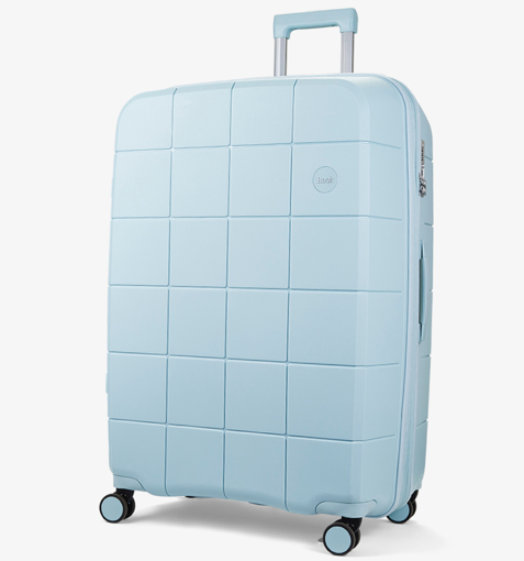 Obrázek z Cestovní kufr ROCK Pixel L PP - světle modrá - 102 L + 10% EXPANDER 
