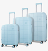 Obrázek z Sada cestovních kufrů ROCK Pixel PP - světle modrá - 102 L + 10% EXPANDER/71 L + 12% EXPANDER/36 L + 15% EXPANDER 
