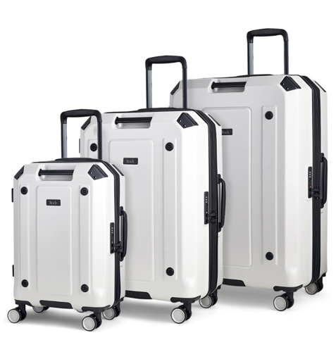 Obrázek z Sada cestovních kufrů ROCK Alpine TR-0288/3 ABS/PC - bílá - 94 L / 65 L / 39 L + 15% EXPANDER 