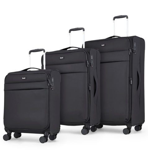 Obrázek z Sada cestovních kufrů ROCK Harper TR-0286/3 - černá - 82 L / 50 L + EXPANDER / 34 L 