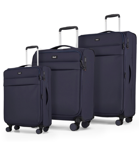 Obrázek z Sada cestovních kufrů ROCK Harper TR-0286/3 - tmavě modrá - 82 L / 50 L + EXPANDER / 34 L 