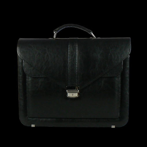 Obrázek z Aktovka REAbags 7173B - černá / nikl - 15 L 