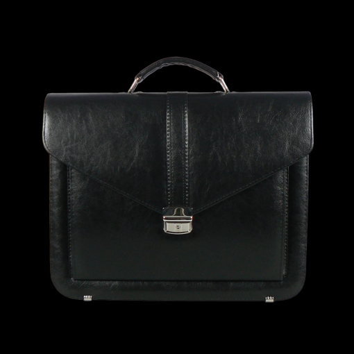 Obrázek z Aktovka REAbags 7173 - černá / nikl - 15 L 