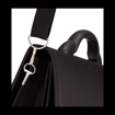Obrázek z Aktovka REAbags 7416-T - černá / nikl - 15 L 