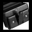 Obrázek z Aktovka REAbags 8001/2-TR - černá / nikl - 19 L 