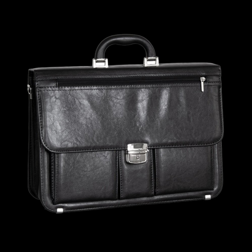 Obrázek z Aktovka REAbags 8001/1-TR - černá / nikl - 19 L 