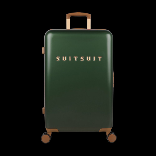 Obrázek z Plastový kufr SUITSUIT® Fab Seventies Classic Beetle Green M - zelená - 60 L 