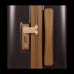 Obrázek z Plastový kufr SUITSUIT® Fab Seventies Classic Espresso Black L - černá - 91 L 
