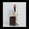 Obrázek z Plastový kufr SUITSUIT® Fab Seventies Classic Espresso Black L - černá - 91 L 