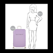 Obrázek z Plastový kufr SUITSUIT® Fabulous Fifties Royal Lavender L - fialová - 91 L 