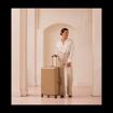 Obrázek z Plastový kufr SUITSUIT® Fab Seventies Cuban Sand L - hnědá - 91 L 