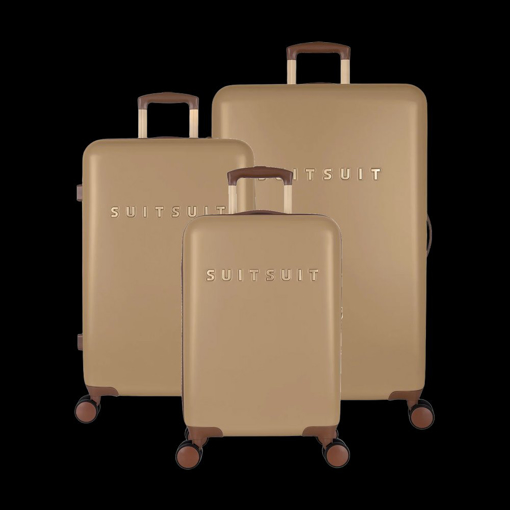 Obrázek z Sada cestovních kufrů SUITSUIT® Fab Seventies Cuban Sand - hnědá 