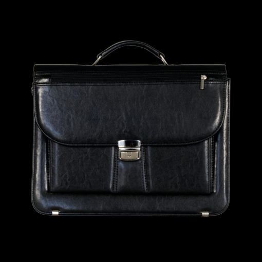 Obrázek z Aktovka REAbags 7618 - černá / nikl - 19 L 