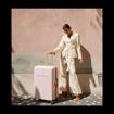 Obrázek z Plastový kufr SUITSUIT® Fusion Rose Pearl L - 91 L 