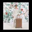 Obrázek z Plastový kufr SUITSUIT® Blossom Mocha Mousse L - hnědá - 81 L 