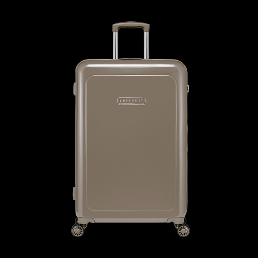 Obrázek z Plastový kufr SUITSUIT® Blossom Plaza Taupe L - hnědá - 81 L 