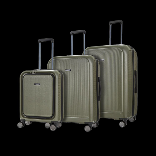 Obrázek z Sada cestovních kufrů ROCK TR-0261/3_olive-green - zelená 