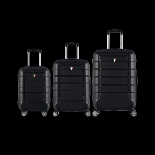 Obrázek z Sada cestovních kufrů TUCCI T-0273/3_black - černá 