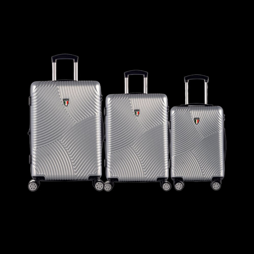 Obrázek z Sada cestovních kufrů TUCCI T-0277/3_silver - stříbrná 