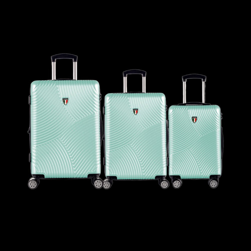 Obrázek z Sada cestovních kufrů TUCCI T-0277/3_mint-green - zelená 