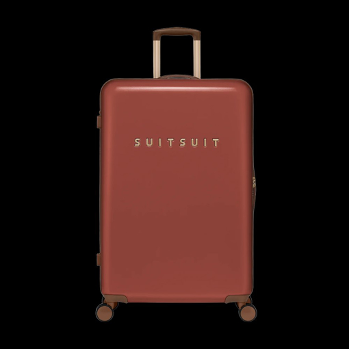 Obrázek z Plastový kufr SUITSUIT® Fab Seventies Red Ochre L - červená - 91 L 