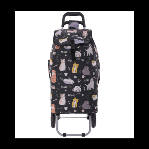 Obrázek z Nákupní taška HOPPA Cats & Dogs 57 L - barevný potisk - 57 L 