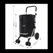Obrázek z Nákupní taška HOPPA ST-101_black - černá - 74 L 