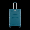 Obrázek z Plastový kufr HIGHBURY Carbon M - zelená - 62 L 