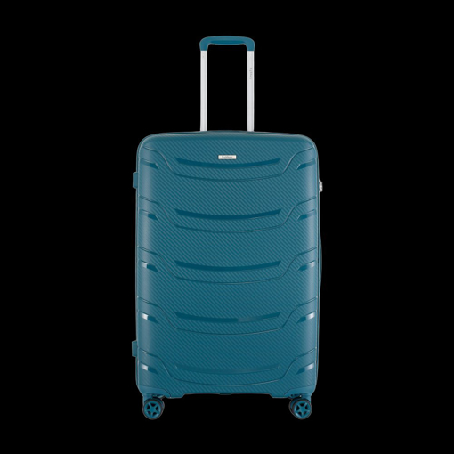 Obrázek z Plastový kufr HIGHBURY Carbon M - zelená - 62 L 